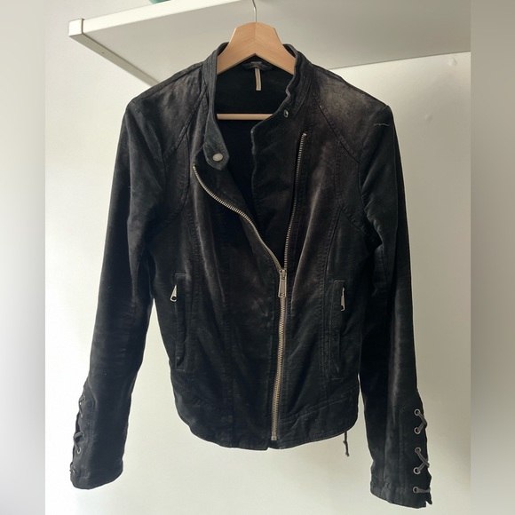 Free People Lacey velvet moto jacket - Picture 6 of 6